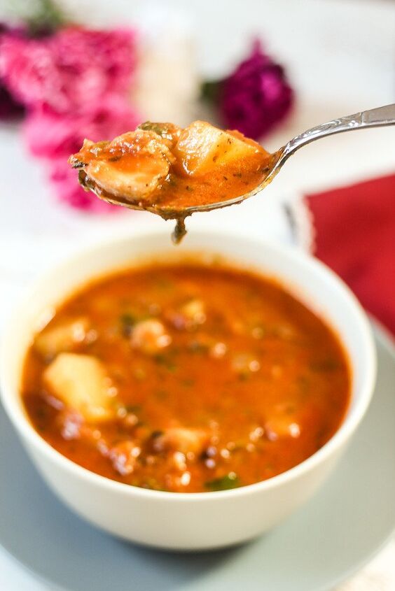 tomato chayote chicken soup