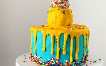 How to Make a Fun Melted Ice Cream Cone Cake