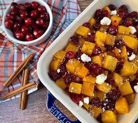 Maple Roasted Butternut Squash and Cranberries