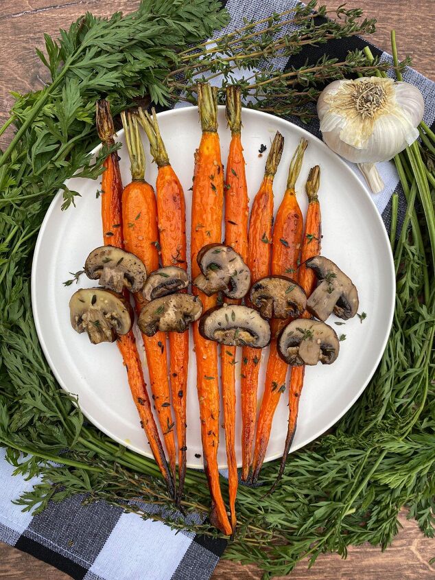 Roasted Garlic Carrots And Mushrooms: Easy Flavor-Packed Side