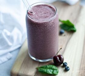 Cherry Berry Smoothie With Coconut Water