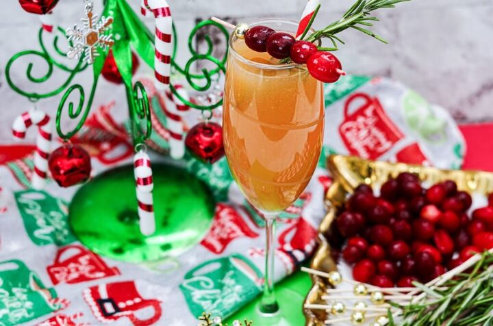 cranberry rosemary mimosas