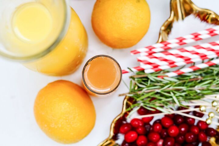 cranberry rosemary mimosas