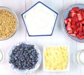 easy fruit and yogurt parfait with granola