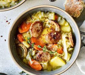 Chicken Sausage and Cabbage Soup