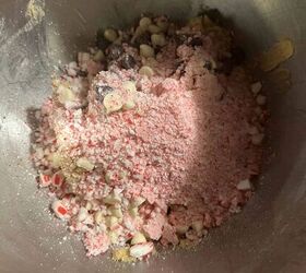 easy chocolate chip and crushed candy cane cookies