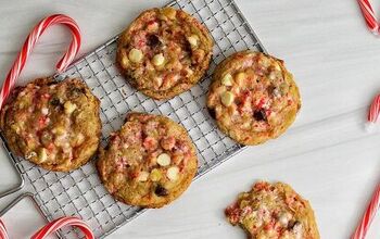 Easy Chocolate Chip and Crushed Candy Cane Cookies