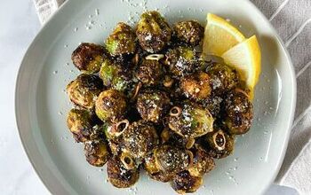 Air Fryer Frozen Brussels Sprouts With Garlic and Parmesan