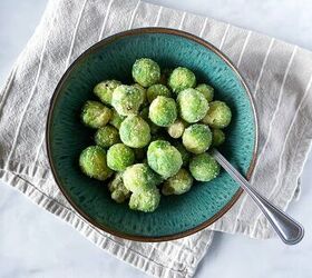 air fryer frozen brussels sprouts with garlic and parmesan