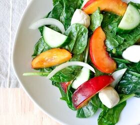 nectarine spinach salad