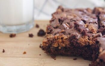 Semi-homemade Reeses Candy Chocolate Brownies