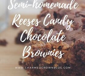 semi homemade reeses candy chocolate brownies