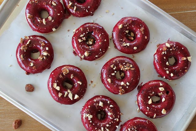 low carb blueberry almond donuts