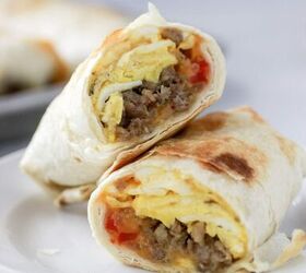 sausage breakfast burritos