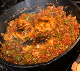 vic s tricks to one pan enchilada chicken orzo