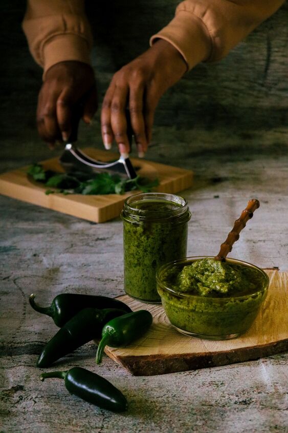 jalapeno and green herb marinade dipping sauce