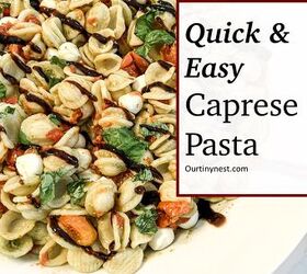 quick and easy caprese pasta