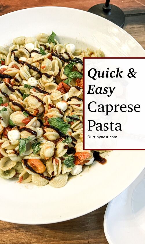 quick and easy caprese pasta