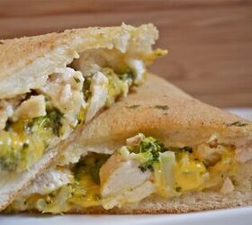 healthy broccoli cheddar chicken pocket