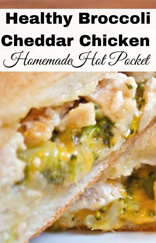 healthy broccoli cheddar chicken pocket