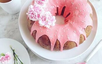 White Chocolate Raspberry Bundt Cake