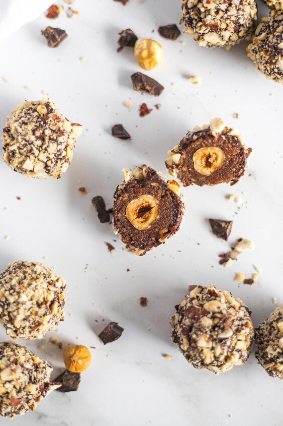 keto ferrero rocher hazelnut truffles