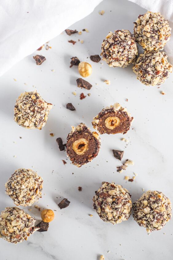 keto ferrero rocher hazelnut truffles