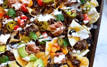 Sheet Pan Nachos With Ground Beef