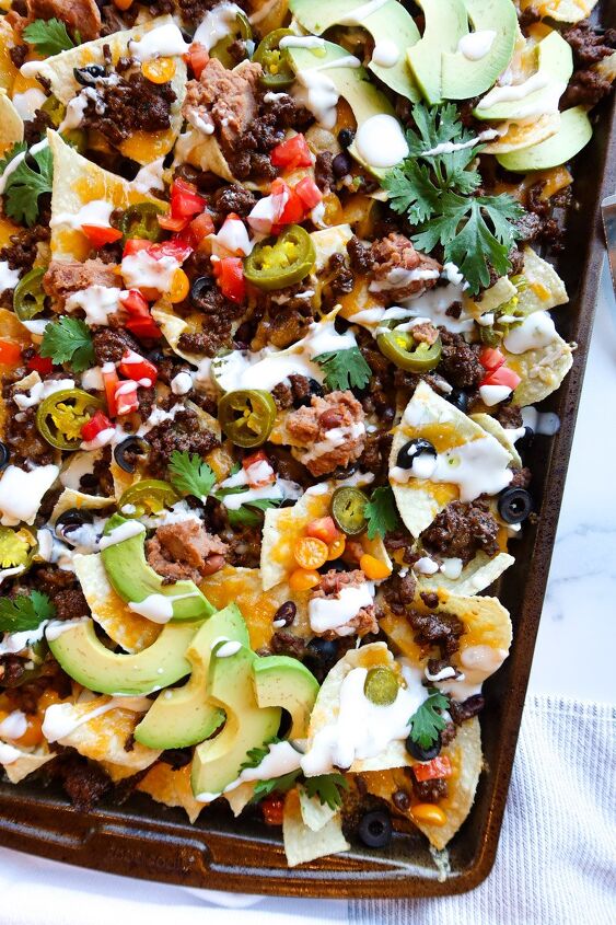 10 best chicken wing side dishes, Sheet Pan Nachos With Ground Beef