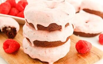 Baked Chocolate Donut Recipe With Raspberry Frosting
