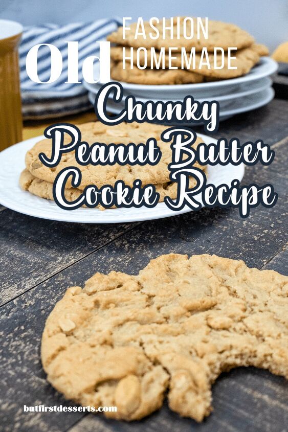 old fashion homemade chunky peanut butter cookie recipe
