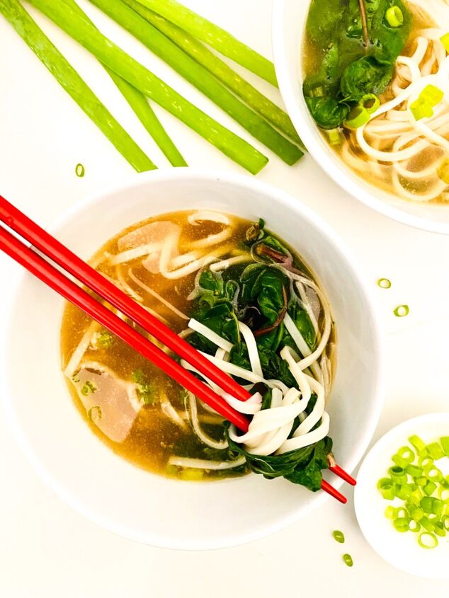15 minute ginger scallion soup