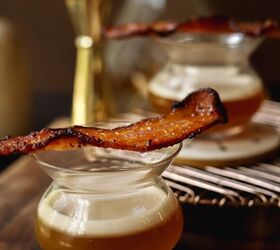 maple whiskey sour with candied bacon, I mean how can you not with this one