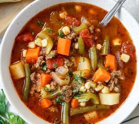 Easy Vegetable Beef Soup (with V8 Juice)