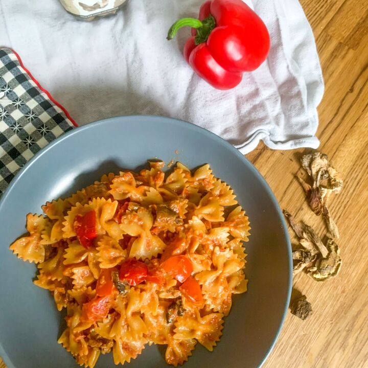 creamy peppers pasta