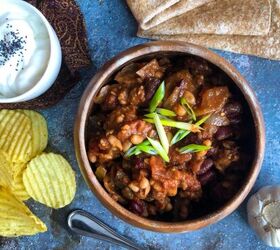 Make this easier version of chilli con carne with a tasty vegetarian twist
