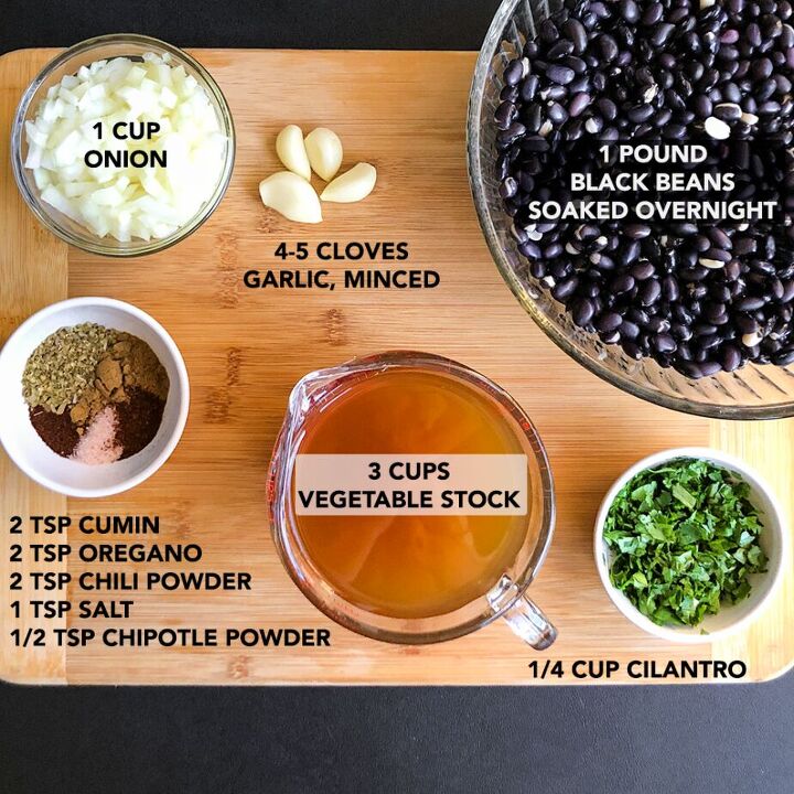 mexican black beans, Not pictured avocado oil and lime juice