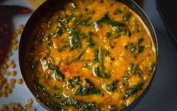 Stewed Spinach and Lentils Curry