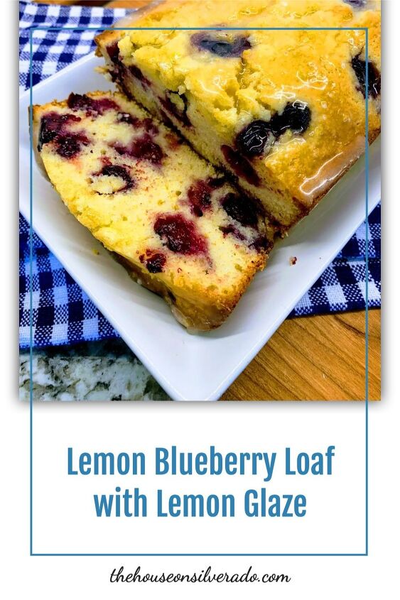 lemon blueberry loaf with lemon glaze
