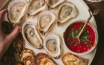 Fresh Oysters With Simple Champagne and Blood Orange Mignonette