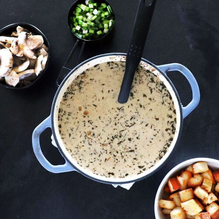 creamy mushroom soup with baby bellas, Soup Time