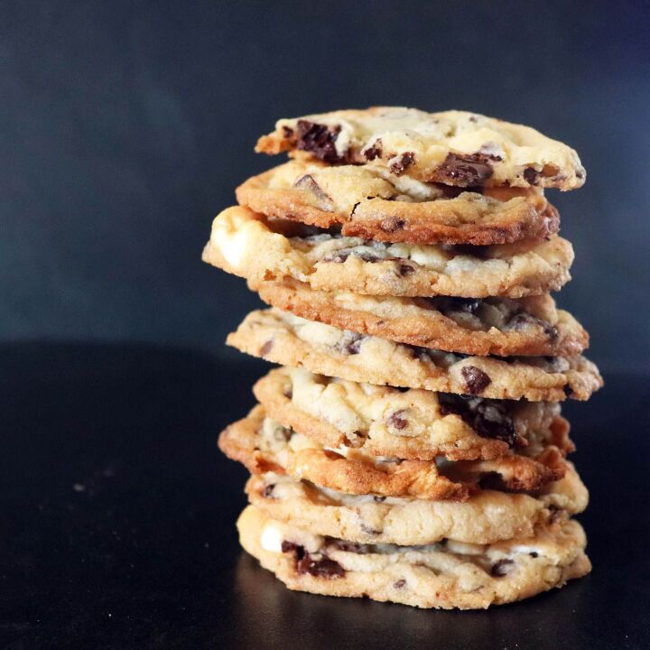 marshmallow chocolate chip cookies, Stack of Marshmallow Chocolate Cookies