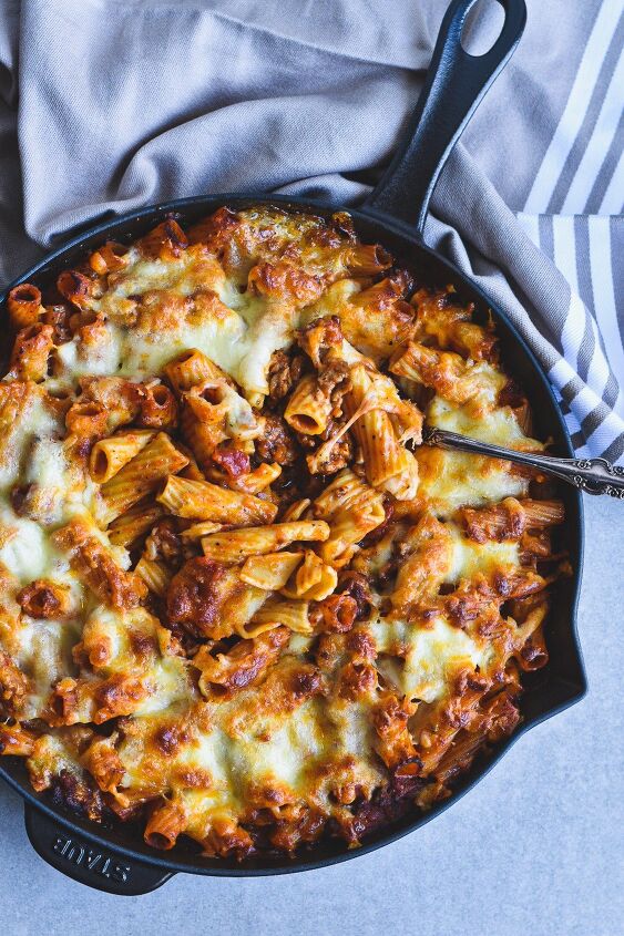 easy cheesy baked rigatoni pasta