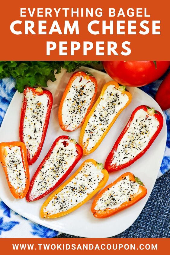 easy everything bagel cream cheese peppers