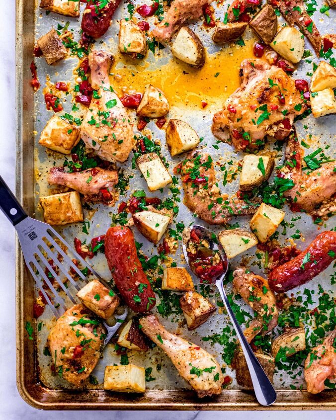 sheet pan chicken scarpariello
