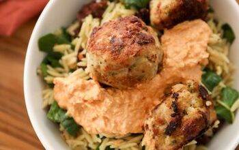 Chicken Meatballs W/ Lemon Orzo