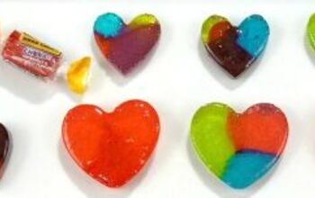 Homemade Rainbow Hearts Candy