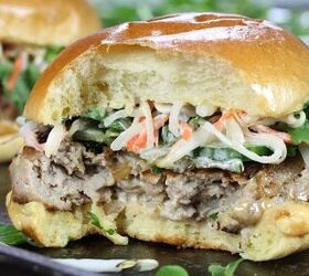 This Vietnamese take on a burger amps the savory, sweet, and tangy flavors all the way up