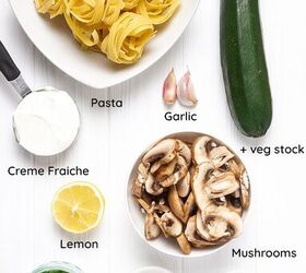 zucchini mushroom pasta