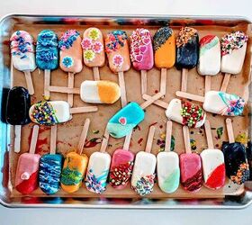 how to make cakesicles cake popsicles, Tray of Cake Popsicles